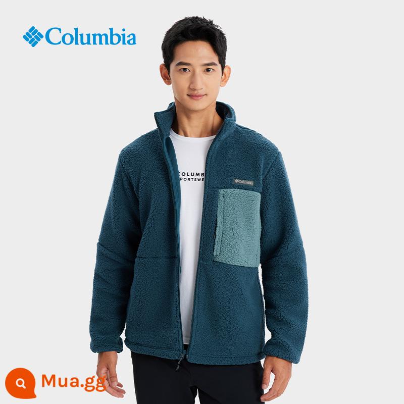 Áo khoác lông cừu thể thao du lịch mềm mại ấm áp dành cho nam nữ Columbia Columbia AE0790 - 414 đêm khuya màu xanh