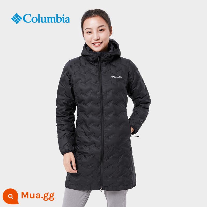 Columbia 22 mùa thu đông mới cho phụ nữ 650-puff ép nóng Áo khoác giữ nhiệt Omi dài vừa phải WR0294 - 010 màu đen