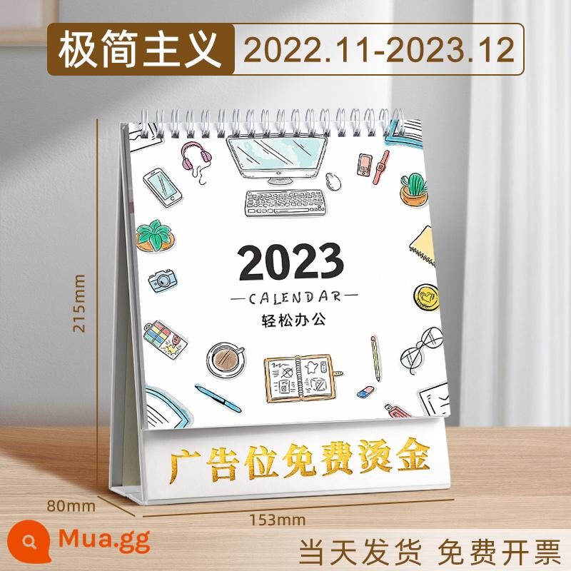 lịch để bàn 2023 trang trí máy tính để bàn notepad lịch 2022 sáng tạo kế hoạch tùy chỉnh đơn giản lịch bấm lỗ lịch năm con thỏ này lịch văn phòng công ty mini dễ thương - Chủ nghĩa tối giản | Nâng cấp và dày lên (cỡ trung bình)