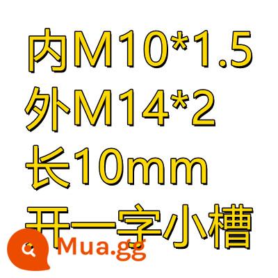 Ống bọc vít bằng thép không gỉ Ống chuyển đổi ren đai ốc răng bên trong và bên ngoài có đường kính thay đổi nắp răng rắn M12 đến M8 đến M6 M6 đến M4 - Có rãnh M10*M14*L10