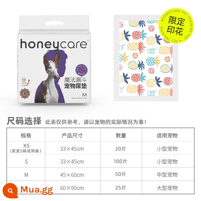 Honeycare Dog Nước tiểu Cushion Mèo với cuộc sống tốt cho thú cưng Dehumanza, miếng làm mát hấp thụ nước - [Cửa hàng bán chạy nhất - 99% người dùng khuyên dùng] Magic Funnel Plus Volume