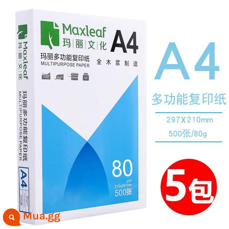 Youyi giấy in A4 giấy photocopy 70g túi đeo vai 500 tờ một gói đồ dùng văn phòng a4 in giấy trắng giấy nháp miễn phí bưu phí cho sinh viên với giấy photocopy A4 FCL 5 gói một hộp giấy A4 bán buôn - [Văn phòng kinh doanh] Hộp 80g, 5 gói, 2500 tờ