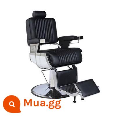 Ghế đầu dầu cổ điển dành cho nam giới tiệm cắt tóc salon tóc đặc biệt có thể nghiêng xuống để uốn và nhuộm da đầu và cạo râu cho thợ cắt tóc - Loại A - sọc đen (đặt tự do - có thể nâng lên - bơm dầu đậm)