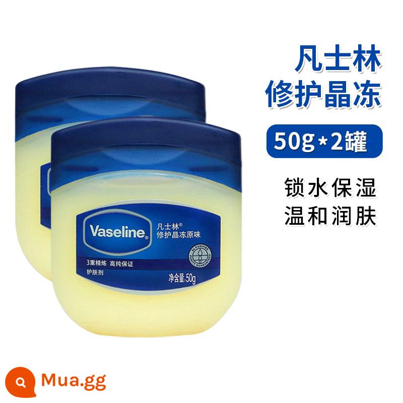 Sữa ong chúa Vaseline Classic Repair Crystal Jelly 100g Hương vị ban đầu Kem dưỡng ẩm sửa chữa gót chân Kem dưỡng da tay chống nứt nẻ - 2 lon*50g