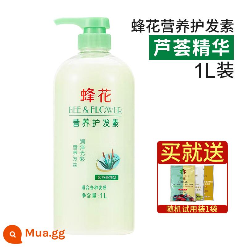 Dầu Xả Tinh Chất Protein Lúa Mì Bee Flower Silk Dinh Dưỡng Nữ Mềm Mịn, Xoăn, Khô Hàng Chính Hãng, Hàng Nội Địa Lâu Năm - Dầu xả dinh dưỡng 1L (chứa tinh chất lô hội)