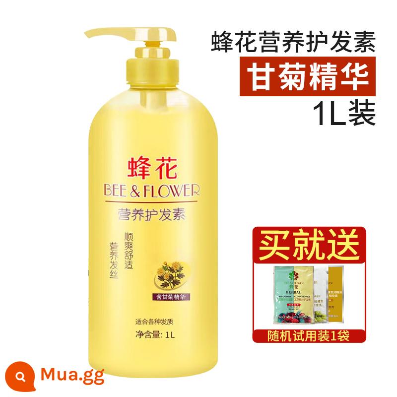 Dầu Xả Tinh Chất Protein Lúa Mì Bee Flower Silk Dinh Dưỡng Nữ Mềm Mịn, Xoăn, Khô Hàng Chính Hãng, Hàng Nội Địa Lâu Năm - Dầu xả dinh dưỡng 1L (chứa chiết xuất hoa cúc)