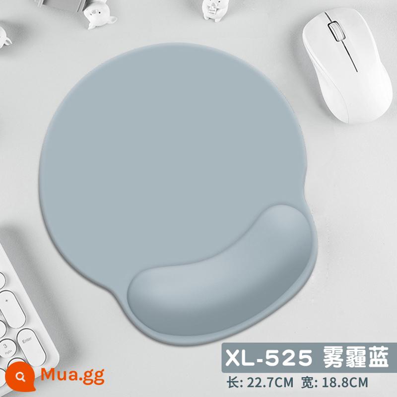 Máy Tính Cổ Tay Miếng Lót Chuột Văn Phòng Nhà Tay Silicone Còn Lại Màu Dày Nhớ Cotton Dễ Thương Miếng Lót Cổ Tay Cho Nam Và Nữ - XL-525-Màu xanh khói mù