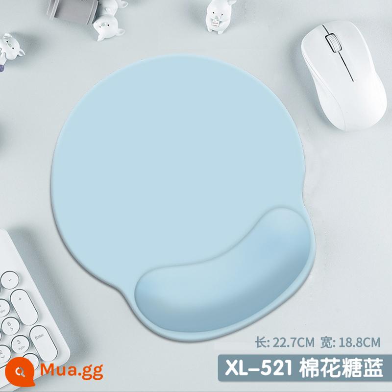 Máy Tính Cổ Tay Miếng Lót Chuột Văn Phòng Nhà Tay Silicone Còn Lại Màu Dày Nhớ Cotton Dễ Thương Miếng Lót Cổ Tay Cho Nam Và Nữ - XL-521-màu xanh kẹo dẻo