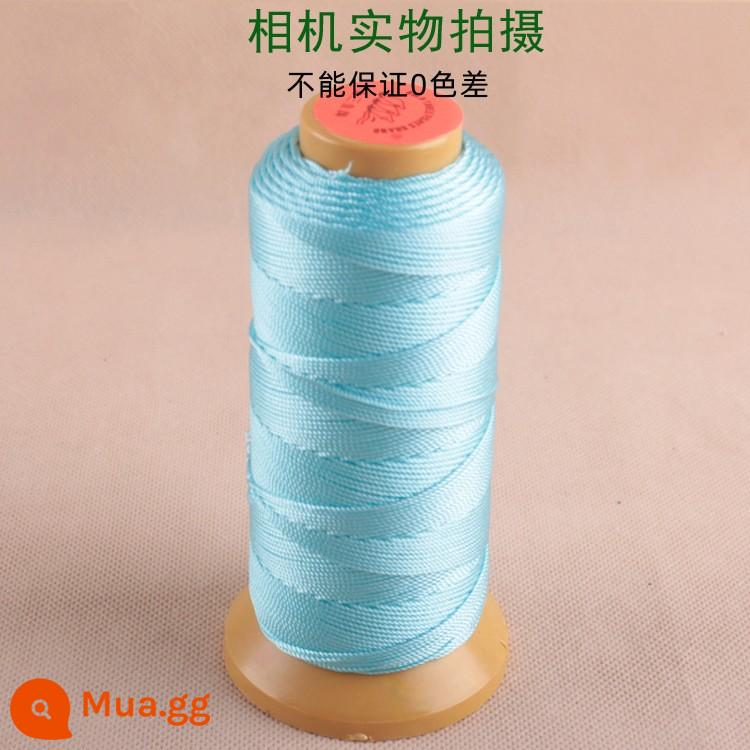 Dây hiệu ba con cá vàng làm mặt dây chuyền handmade sợi chỉ xâu chuỗi hạt đeo tay 3 6 sợi làm dây đỏ tua rua - Màu xanh nhạt (số màu: 02) 9 lượt chia sẻ