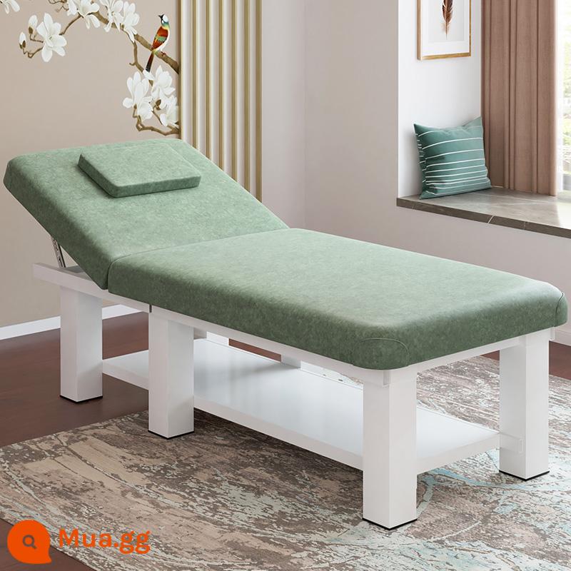 Giường làm đẹp, giường massage đặc biệt của thẩm mỹ viện, vật lý trị liệu y học cổ truyền Trung Quốc gấp tại nhà, moxibustion, thêu, nhổ lông mi và giường tai - Vải công nghệ chống mạt và kháng khuẩn xanh 190*80 (60 chân vuông)