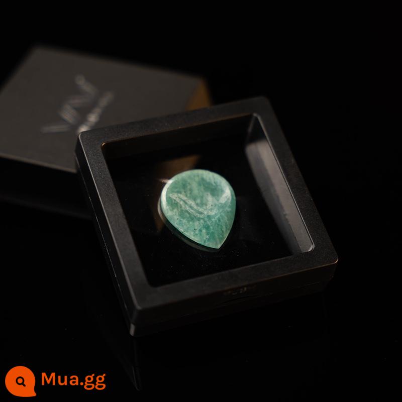 Ý Wabooka nativo phím handmade hộp gỗ xương gỗ nghệ sĩ guitar quà tặng - Đá quý hiếm Amazonite