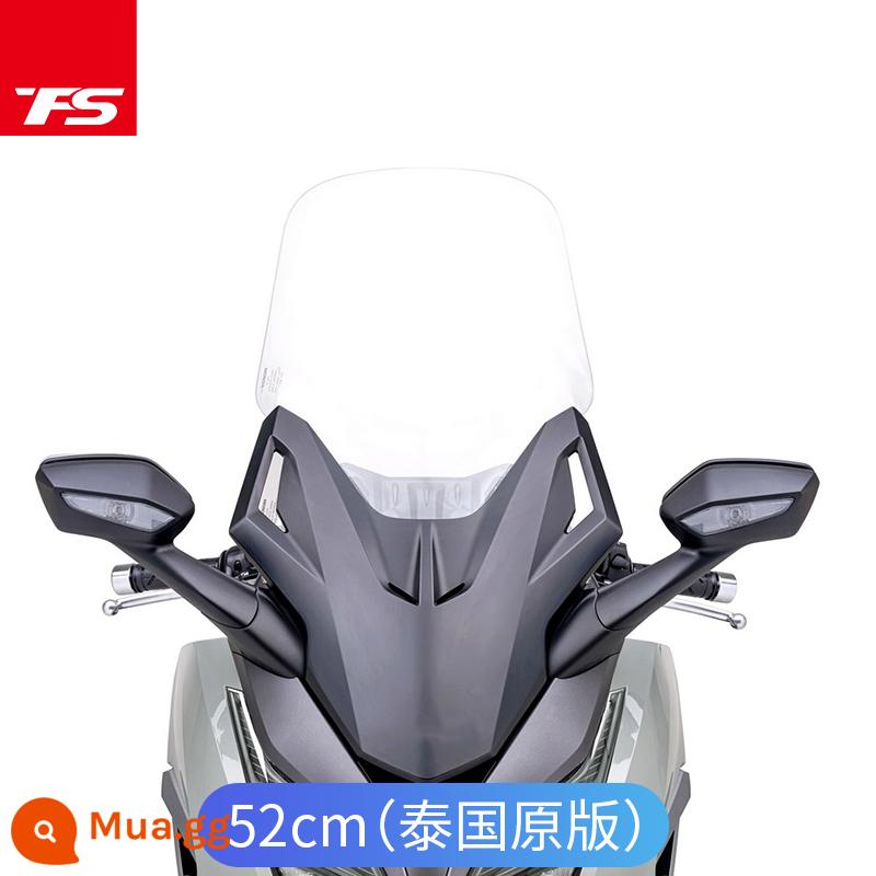 Thích hợp cho Honda NSS350 Fosha 350 kính chắn gió nâng cao sửa đổi Kính chắn gió phía trước FORZA kính chắn gió được bảo hành 1 năm - Trong suốt Phiên bản nâng cao 52cm Kính nhập khẩu Độ dày 4,5mm