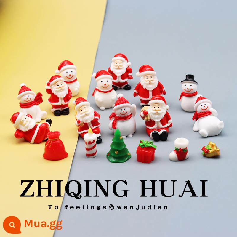 Độc Lập Mù Túi Ông Già Noel Bộ Q Phiên Bản Tặng Mini Thu Nhỏ Đồ Chơi Búp Bê Người Tuyết Giáng Sinh Trẻ Em Trang Trí - Túi mù độc lập, 10 kiểu ngẫu nhiên không trùng lặp