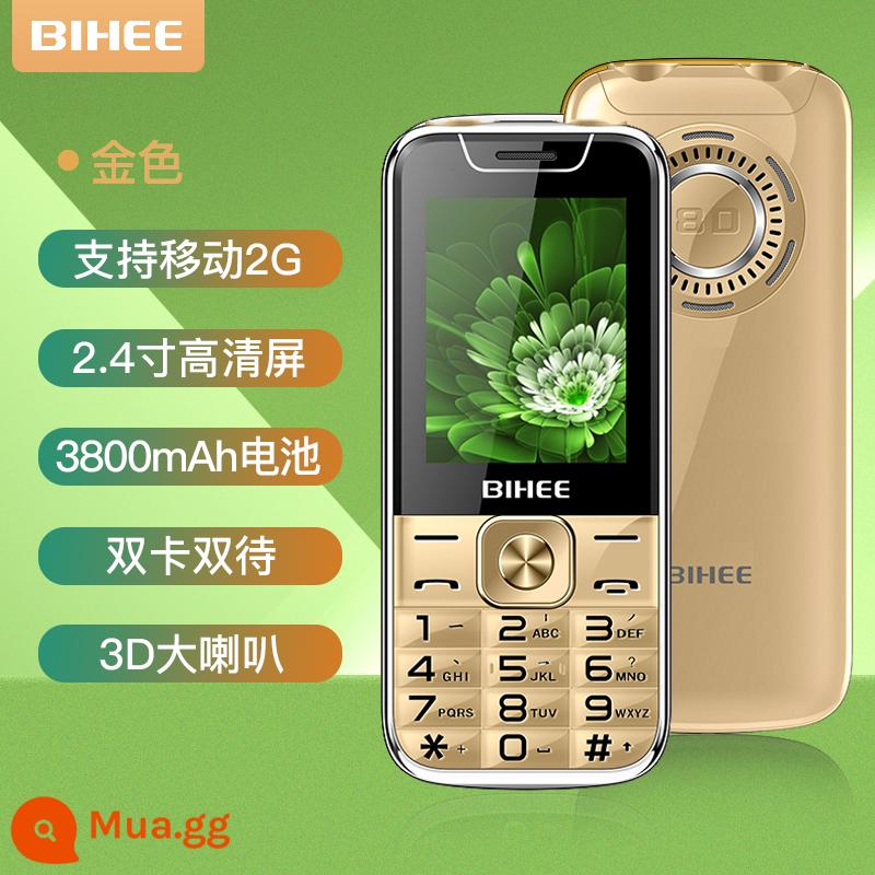 BIHEE A30 Lily Người Cao Tuổi Điện Thoại Di Động Bảng Thẳng Full Netcom 4G Di Động Unicom Viễn Thông Máy Người Cao Tuổi Thời Gian Chờ Siêu Dài - Vàng [Phiên bản nâng cấp di động 2G