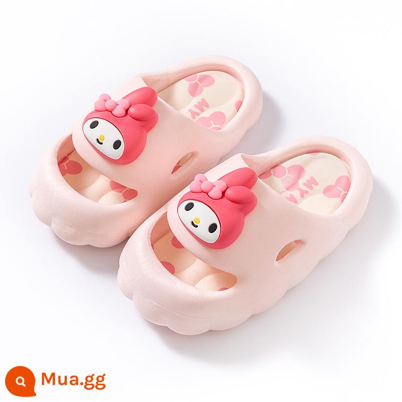 Dép trẻ em Kuromi cho bé gái mùa hè Sanrio trong nhà nhà chống trượt bé gái dép đi trong nhà để mặc bên ngoài - giai điệu màu hồng