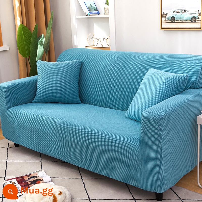 Thun bọc ghế sofa đa năng bọc bốn mùa chống mèo cào sofa hiện đại đơn giản bọc khăn vải không cần đo - cánh đồng lúa mì - bầu trời xanh