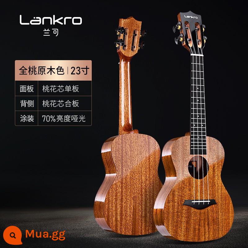 Đàn Ukulele cô gái mới bắt đầu cấp độ đầu vào trẻ em người lớn đàn guitar nhỏ cao cấp 23 inch 26 đàn Ukulele nam - Veneer-23 inch màu gỗ đào nguyên khối