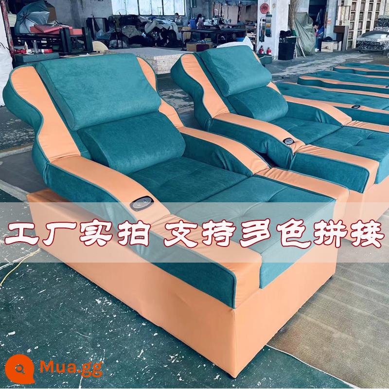 Ghế sofa ngâm chân giường trị liệu bằng điện mát-xa chân tất cả trong một giường xông hơi còn lại ghế phòng chờ ghế sofa ngâm chân - Bọt hoạt tính được nâng cấp/hỗ trợ tùy chỉnh màu sắc. Tờ rơi không bao gồm chậu.