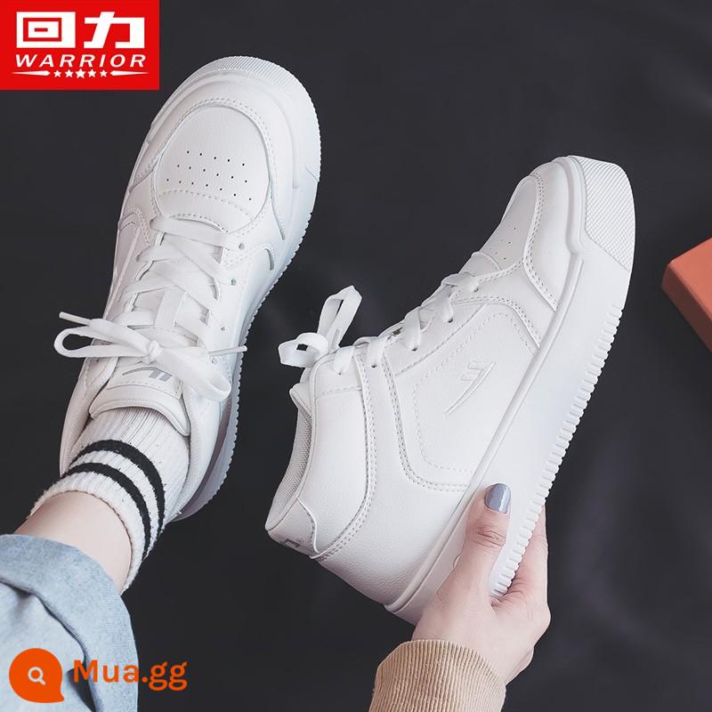 Back Force Shoe Giày cao -Giày nhỏ màu trắng 2022 Vụ nổ Autumn Ins Tide Model Model AJ Giày Nữ Sneakers Nữ dày - 1947 trắng (ống cao)