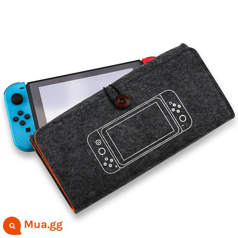 Túi nỉ NSM túi lưu trữ công tắc túi đựng máy chủ túi bảo vệ switchlite Túi mềm Nintendo túi di động - Logo máy chủ [xám đậm] công tắc/Oled phổ thông