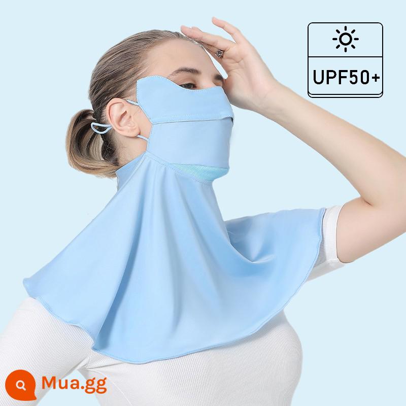 maskplus kem chống nắng mặt nạ chống tia cực tím cho nữ mùa hè phần mỏng bảo vệ cổ mở mặt nạ thời trang ba chiều thoáng khí cho nam - Sky Blue[5203] Khăn choàng kiểu Anti-UVUPF50+