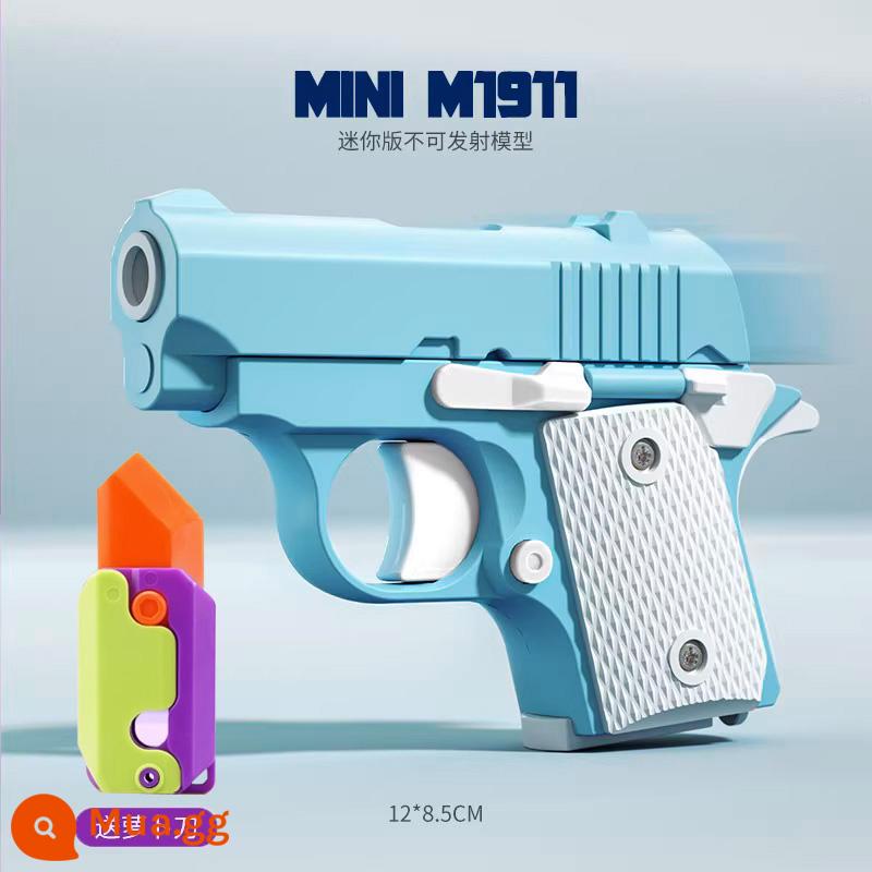 1911 Cub Súng Ổ Xoay Cà Rốt Súng Đập Pháo Mini Cà Rốt Dao Trọng Lực Nhỏ Súng Ngắn Chính Hãng Giải Nén Đồ Chơi Lấy - 1911 [Bầu trời xanh và mây trắng] Súng cà rốt Cub + Dao cà rốt miễn phí