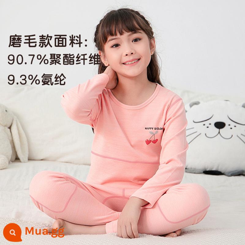 Catman Bé Gái Quần Áo Mùa Thu Quần Vệ Sinh Trẻ Em Lớn Bé Gái Cotton Bộ Đồ Lót Trẻ Em Thanh Thiếu Niên Cotton Nguyên Chất Bộ Đồ Ngủ Áo Len Cotton - M21828 - kiểu dáng tròn