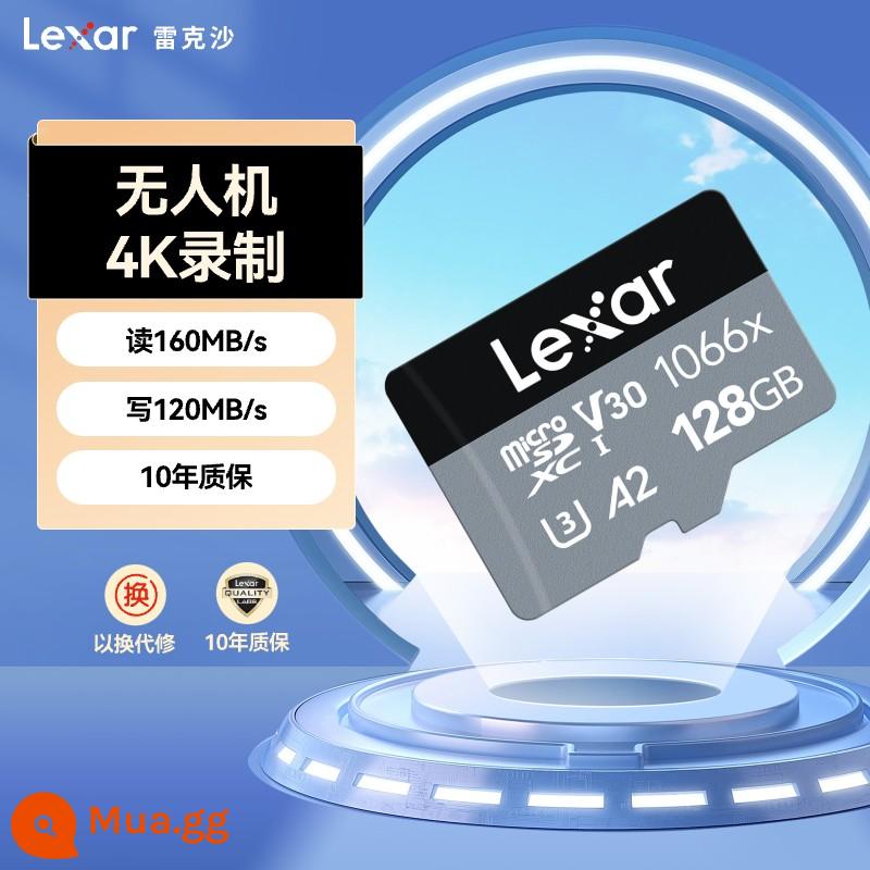 Thẻ nhớ Lexar 128G 1T điện thoại di động máy bay không người lái Thẻ nhớ MicroSD TF 256G cửa hàng hàng đầu - 1066X 128GB(160MB/giây)