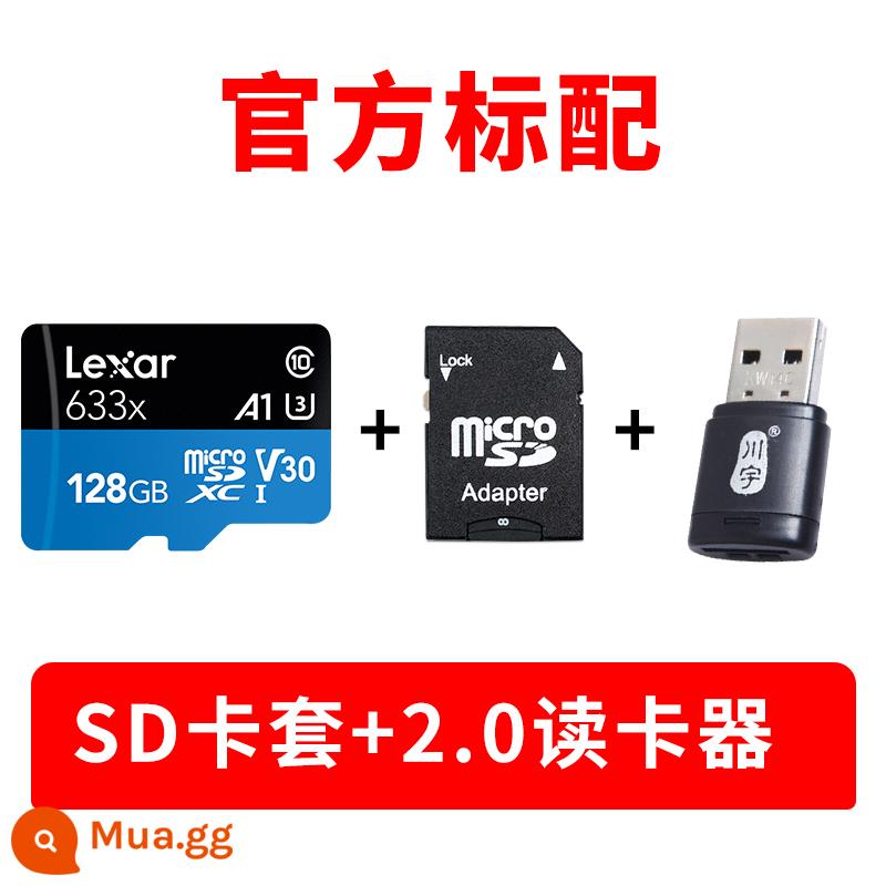 Thẻ Lexar TF 128G DJI drone gopro5/6/7 HD 4K bộ nhớ flash thẻ nhớ microSD NS Bộ nhớ điện thoại di động Huawei thẻ 128g màn hình lái xe thẻ nhớ HD - 633 đạt tiêu chuẩn với 128g