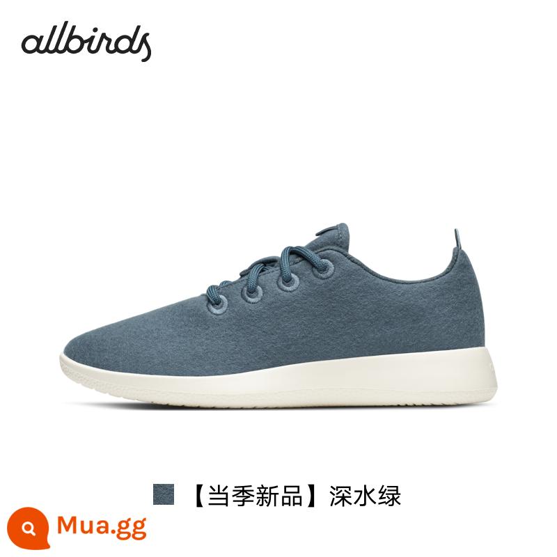 Allbirdswool Runner Winter Winter Wool, thoáng khí, thoải mái và giày thể thao giày nam và giày phụ nữ - [Sản phẩm mới của mùa] Màu xanh nước biển đậm