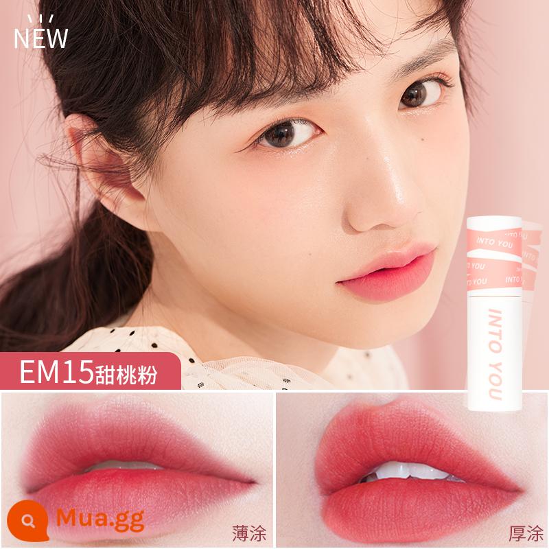 intnyou lip mud nitoyou/intuoyou/intuyou/intooyou son môi cửa hàng chính thức hàng đầu - Bùn Môi Camel EM15#Bột Đào Ngọt