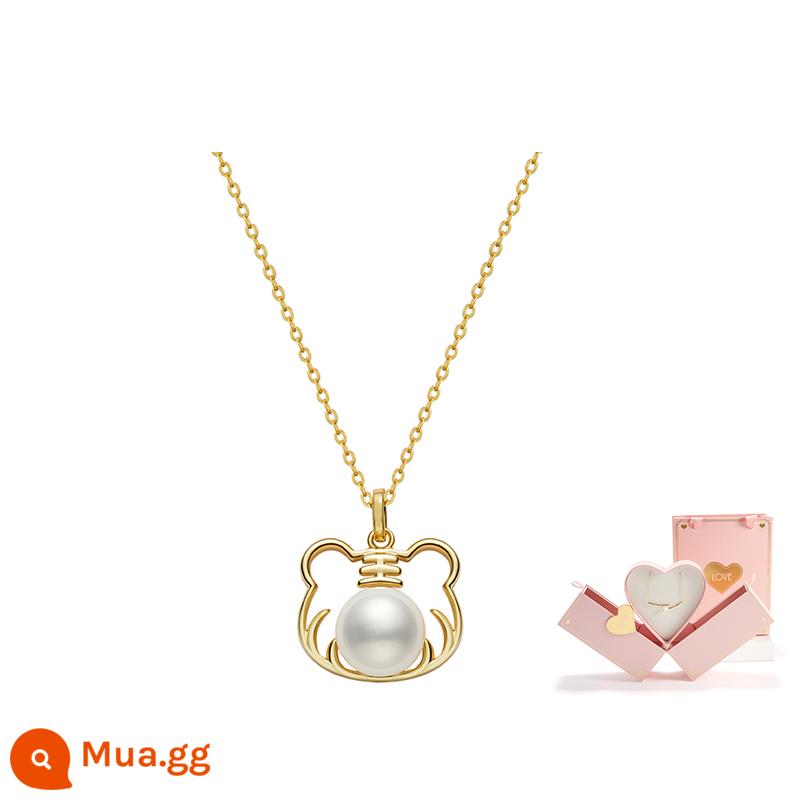 [Tự làm việc] Idokawa Freshwater Pearl Terg - Dây chuyền - Màu trắng thanh lịch + Hộp quà lãng mạn