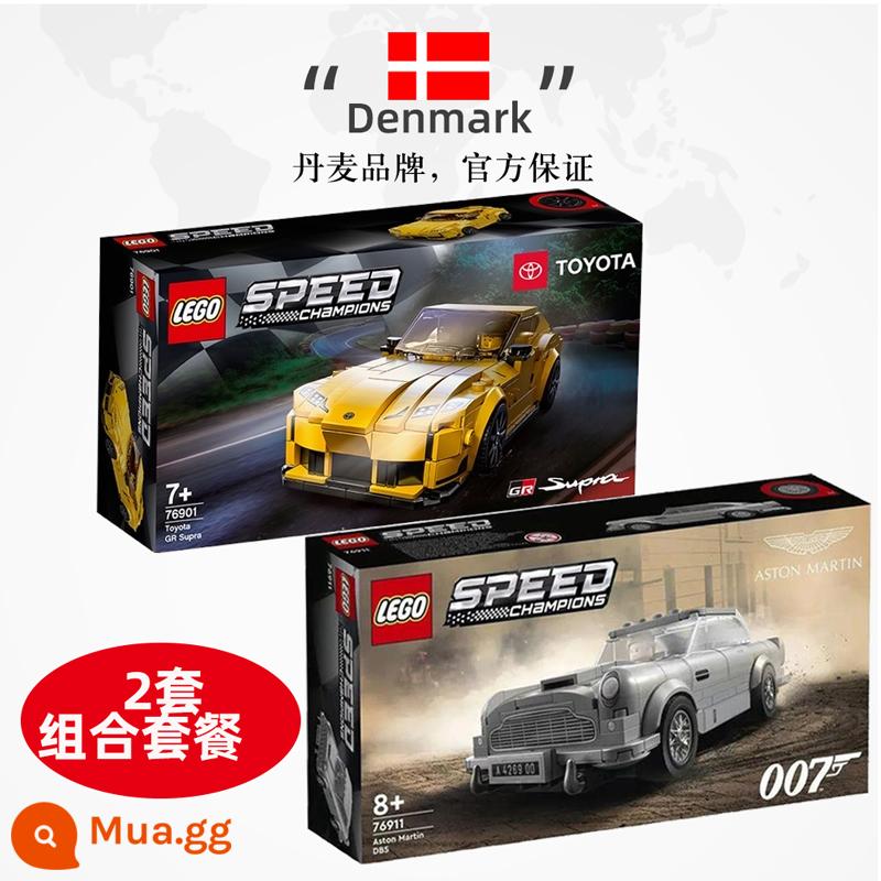 [Tự vận hành] Lego Racing 76910 Aston Martin Benz Chevrolet Mô Hình Xe Thể Thao Cậu Bé Building Block Đồ Chơi - Aston Martin + Toyota GR Supra [8 tuổi + tổng cộng 597 viên] hai bộ kết hợp