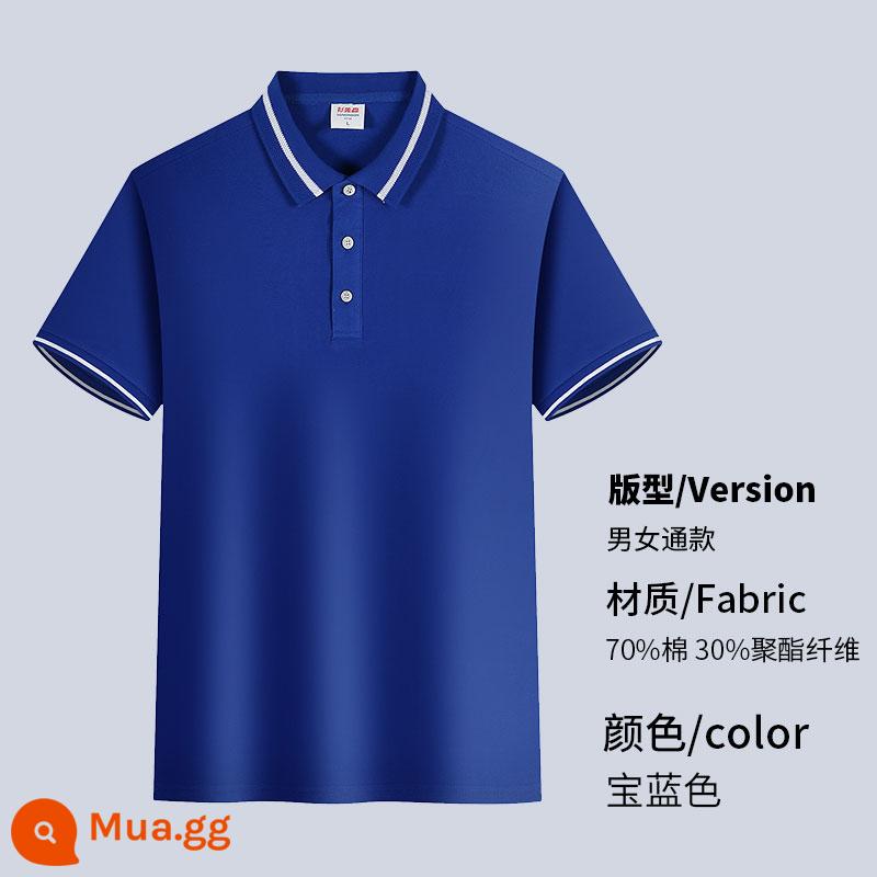 Mùa hè áo tùy chỉnh quần áo làm việc Áo thun in logo tùy chỉnh ngắn tay quần áo làm việc cotton nguyên chất đội ve áo thêu - 2198 # xanh ngọc bích