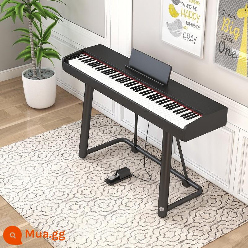 Đàn piano điện tử di động búa nặng 88 phím dành cho trẻ em mới bắt đầu dành cho người lớn giáo viên mẫu giáo nhà sản xuất đàn piano điện tử chuyên nghiệp - Thi chứng chỉ model-búa nặng bàn đạp đơn 88 phím gỗ đen-Bluetooth