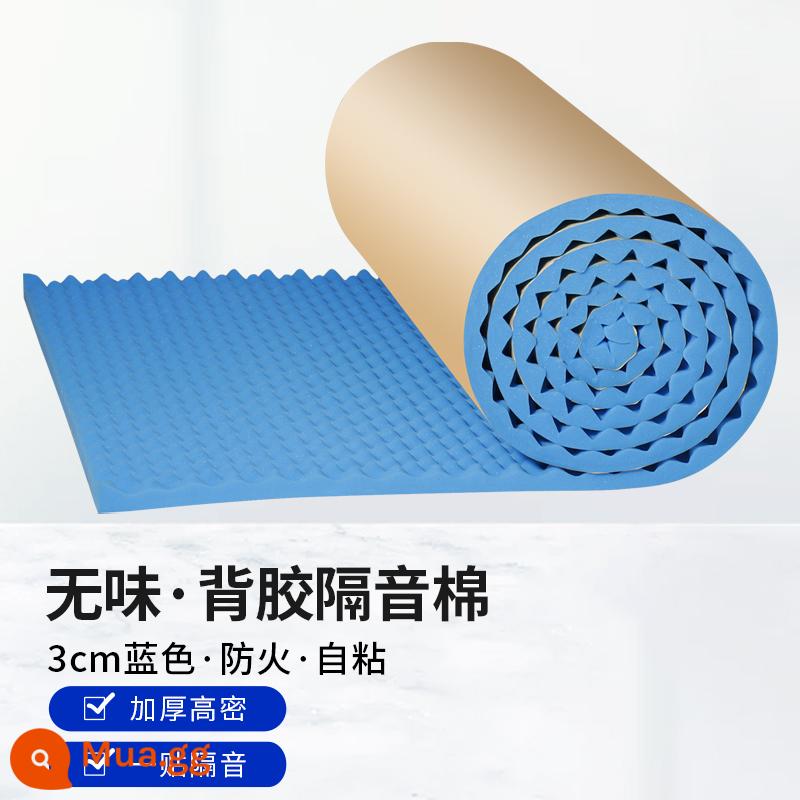 Âm thanh cách điện cotton âm thanh -absorbing cotton supercopy audio wall sticker wall self -stick sponge board board phòng ngủ nhà vật liệu bông - Không mùi dày 3cm màu xanh dày 5m2/cuộn