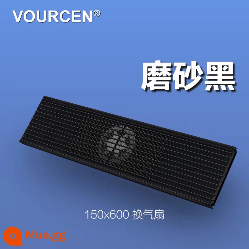 15*60 Quạt Thông Gió Tích Hợp Trần Hình Chữ Nhật Khóa Tổ Ong Bảng Lớn 150X600 Hút Hợp Kim Nhôm Dạng Lưới Tản Nhiệt - Quạt thông gió tích hợp trần 150X600 [đen mờ]