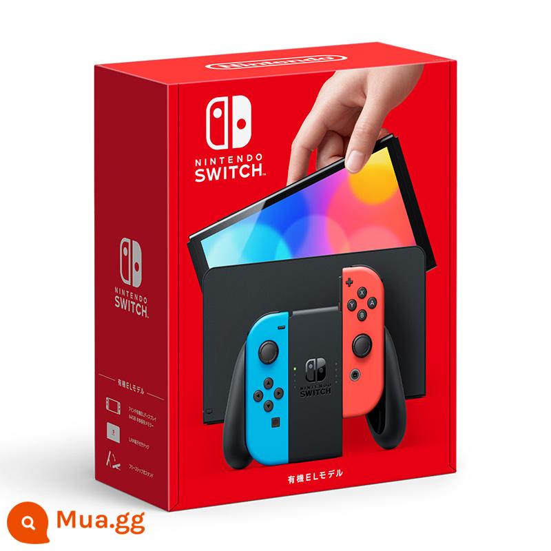 Bảng điều khiển trò chơi gia đình Nintendo Switch NS phiên bản nâng cao tuổi thọ pin cầm tay Bảng điều khiển trò chơi cảm ứng OLED mới NS Pro Phiên bản tiếng Nhật giao hàng tận nơi oled - OLED đỏ và xanh