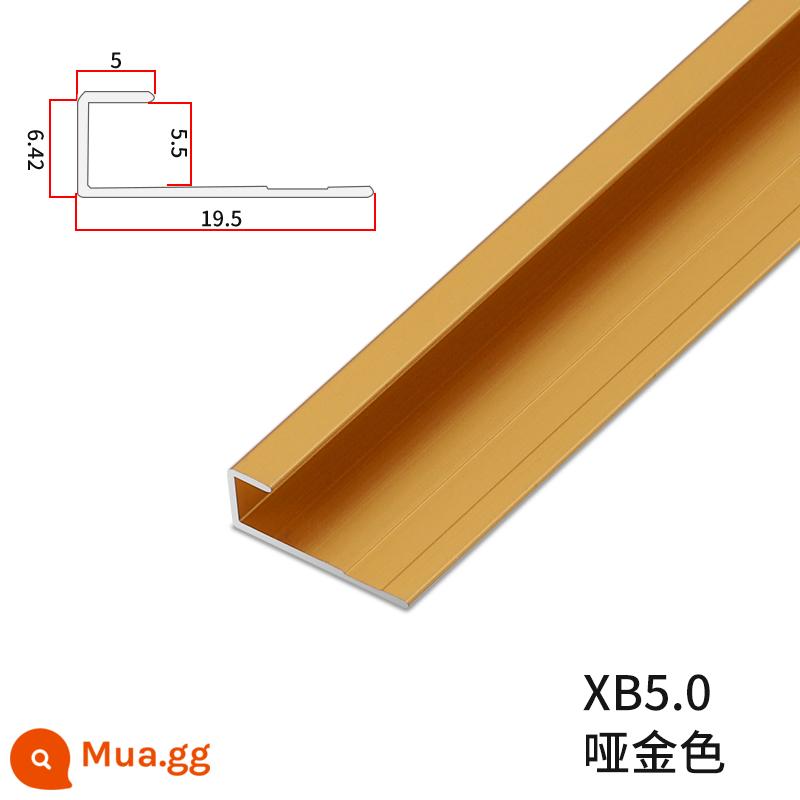 bảng tường 5mm kim loại đường trang trí gỗ veneer dải cạnh dải thẻ dải hợp kim nhôm dải cạnh bảo vệ chống va chạm dải tôi từ 5mm - 5mm vàng mờ đóng 3 mét/cái