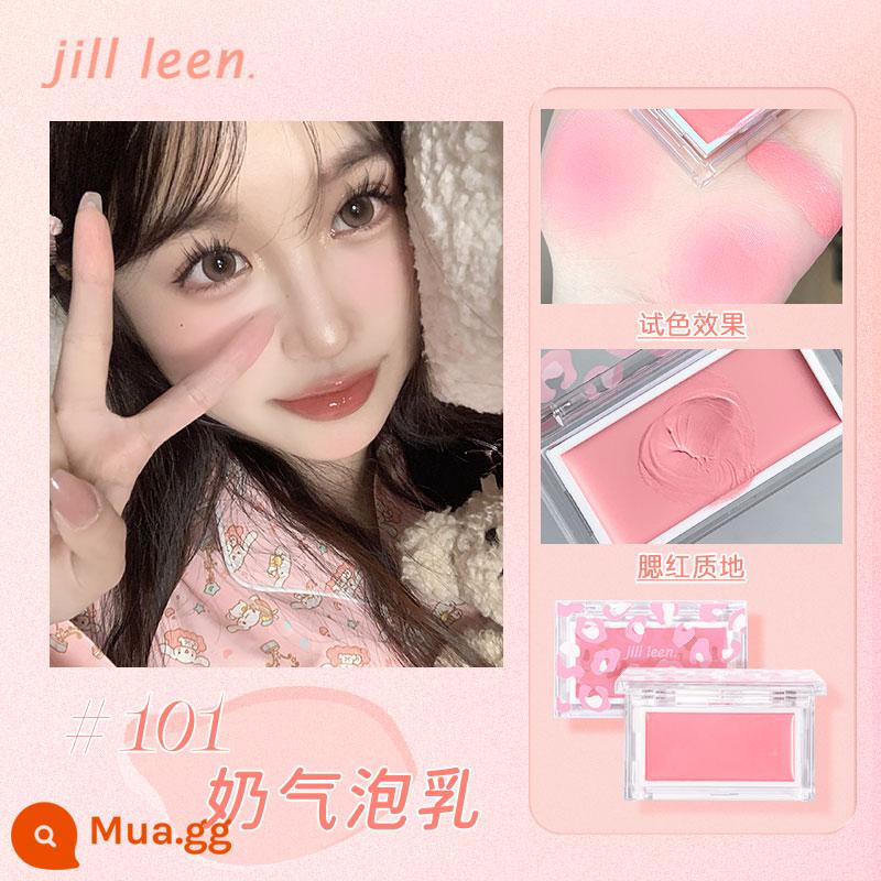 JILLLEEN Blush Cream Purple Blush Làm sáng, phồng và bền lâu, dưỡng ẩm tự nhiên, thân thiện với làn da, tạo đường nét và cải thiện làn da - 101 sữa bong bóng sữa