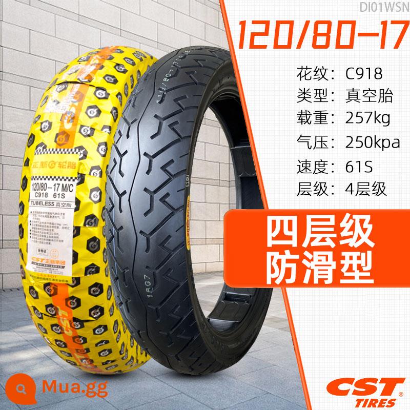 Lốp không săm xe máy Zhengxin Tire 90/100/110/120/130/140/150/60/70/80-17 inch - Lốp không săm 120/80-17 Zhengxin