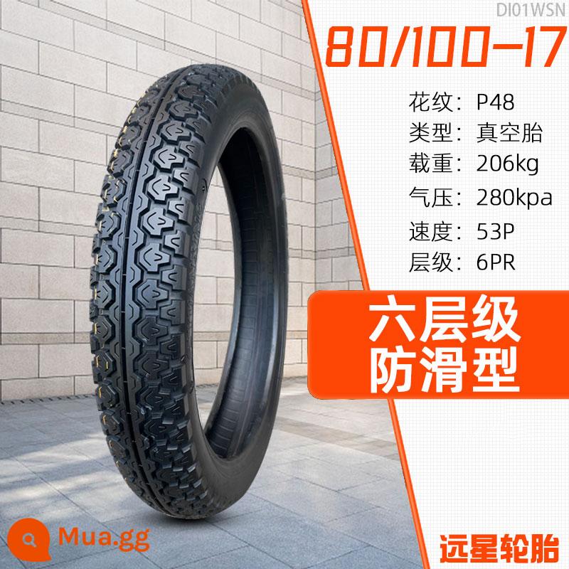 Lốp không săm xe máy Zhengxin Tire 90/100/110/120/130/140/150/60/70/80-17 inch - Lốp không săm 6 lớp Yuanxing 80/100-17