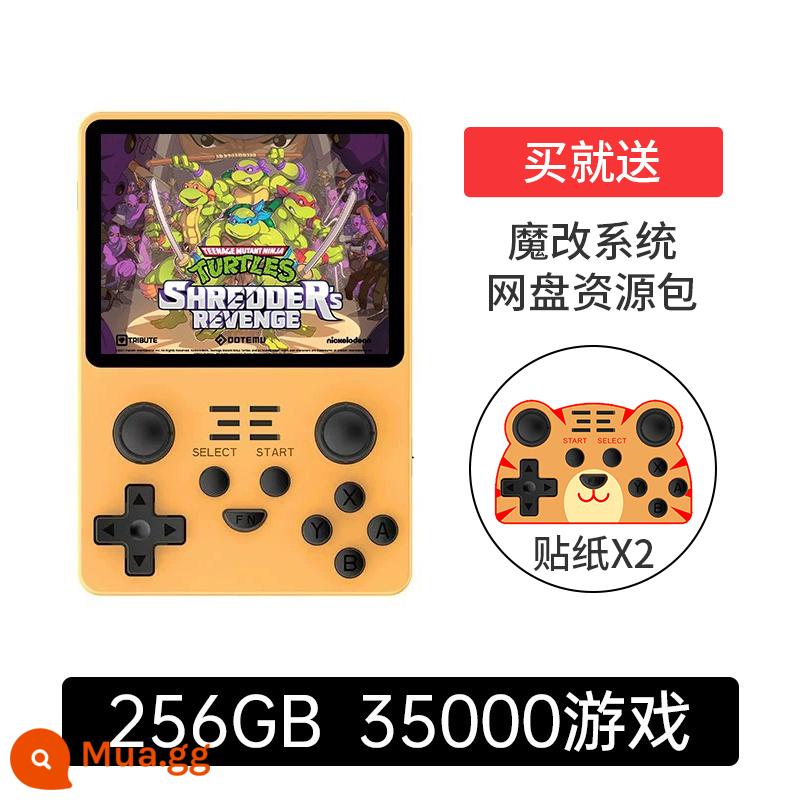 2022 Mới RGB20S Bảng điều khiển trò chơi mã nguồn mở Retro GBA Pokemon Portable PS1 Arcade King of Fighters Real Three Kingdom Warriors Iron Fist PSP Trò chơi điện tử độc lập Little Tiger Cầm tay - Cam 256G (35.000 game)