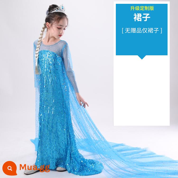 Váy công chúa Aisha nữ mới bé gái quần áo trẻ em váy sinh nhật Frozen váy Aisha cao cấp - váy đơn