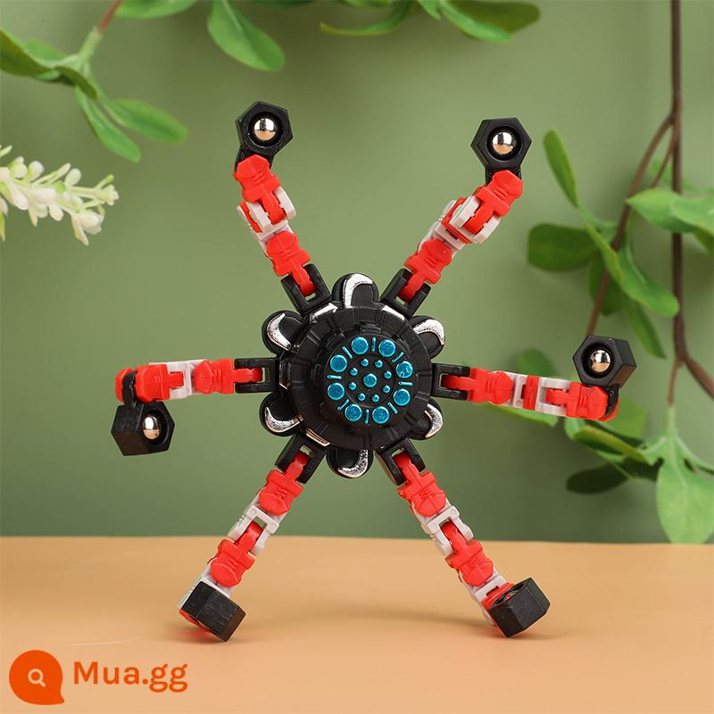 Đồ chơi bé trai 3-trẻ em trên 9 tuổi 5 quà sinh nhật 6 xếp hình 7 bé trai 8 bé trai 10 bé 12 giáng sinh - Fidget spinner cơ khí màu đỏ