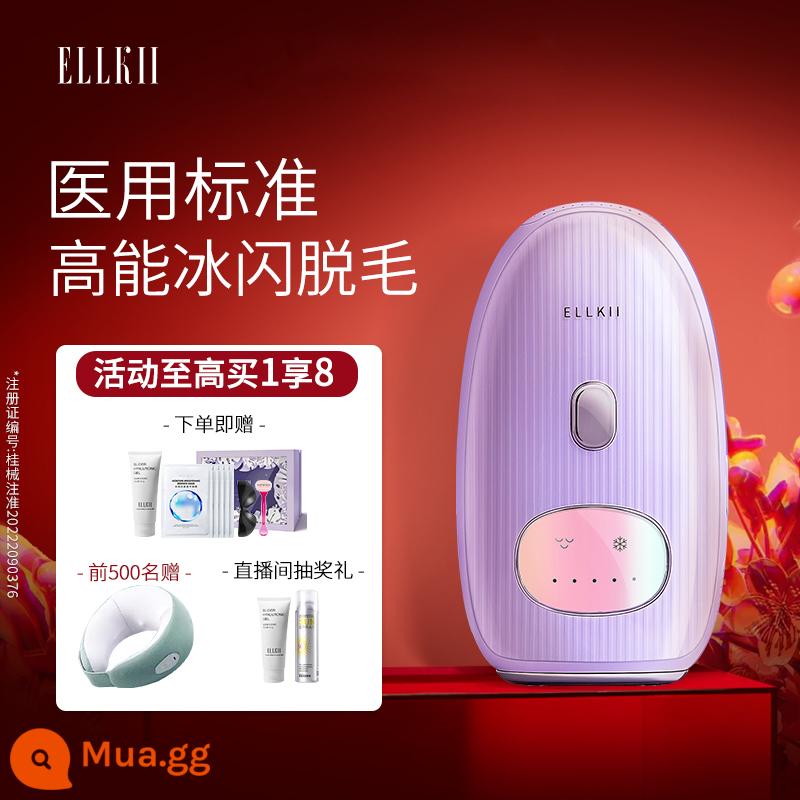 Dụng cụ tẩy lông ELLKII dành cho nữ Điểm đóng băng trong gia đình Lông môi và lông nách Không đau Trẻ hóa toàn bộ cơ thể và tẩy lông - Máy triệt lông sapphire