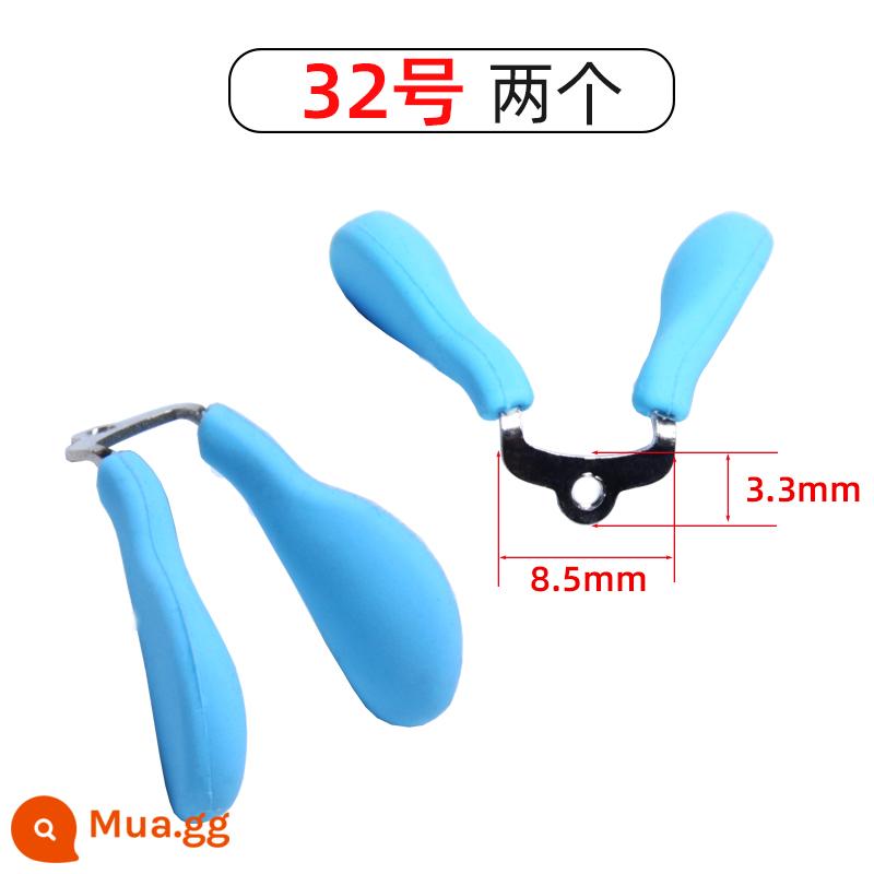 Miếng đệm mũi kính silicone mềm một mảnh yên xe trẻ em tám hình chữ U cà chua vít một mảnh sống mũi phụ kiện - Hai vào ngày 32