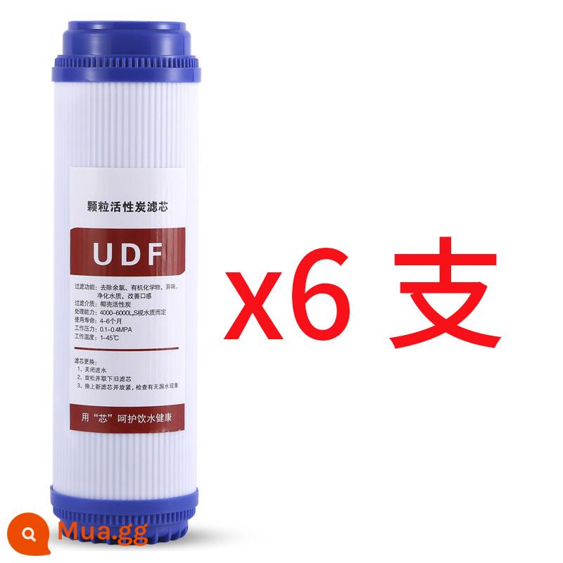 10 inch udf than hoạt tính dạng hạt lọc nước lọc nước tiền lọc lọc nước lọc UDF đa năng - 6 miếng than hoạt tính dạng hạt UDF