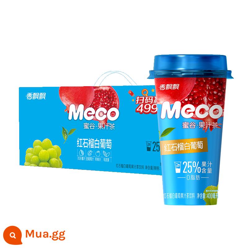 [Trực tiếp độc quyền] Meco Honey Valley Juice Tea Beverage 0 Fat 400ml*8 Ly Uống liền FCL - 8 chén lựu đỏ và nho trắng