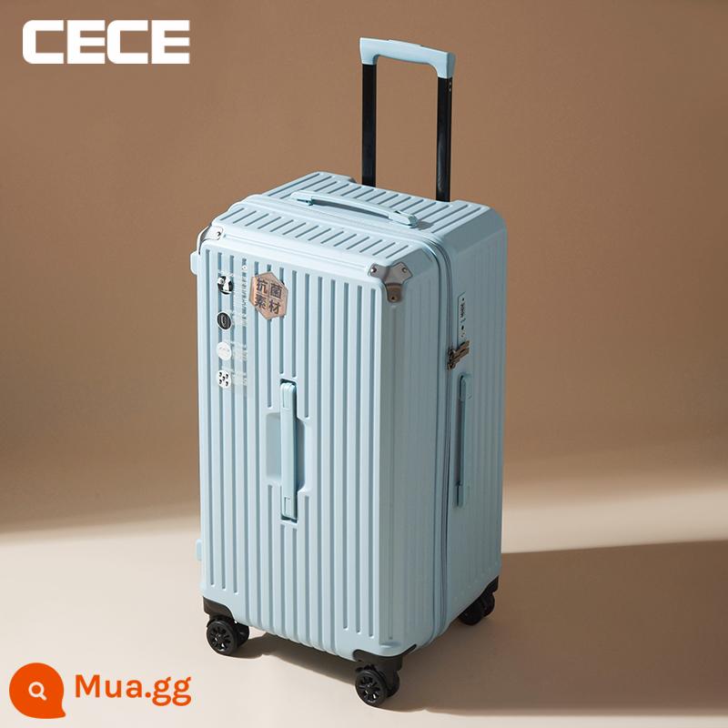 CECE công suất lớn dày vali nữ 32 inch vali kéo nam đa năng bánh xe đẩy trường hợp ký gửi 30 inch - Màu xanh nhạt